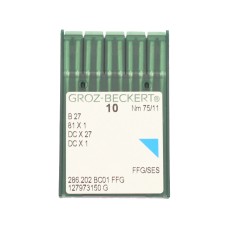 GROZ BECKERT light ballpoint needles industrial overlock B27 FFG SES size 75/11 